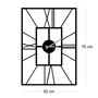 Wallity Reloj de pared decorativo Asalet en negro